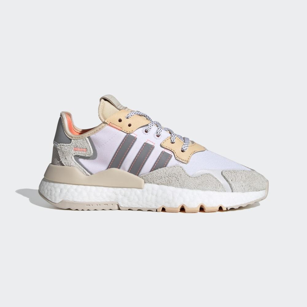 Adidas Women's Nite Jogger Originals Shoes White/Orange Ireland EF5426